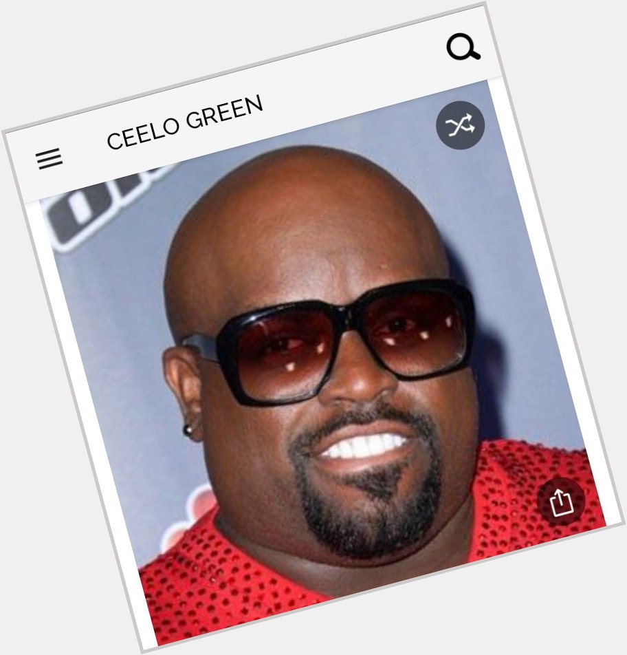Happy birthday to this great singer.  Happy birthday to Ceelo Green 