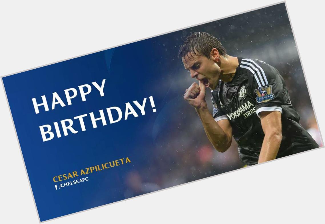 August 28th
Happy birthday to César Azpilicueta, who turns 26!  