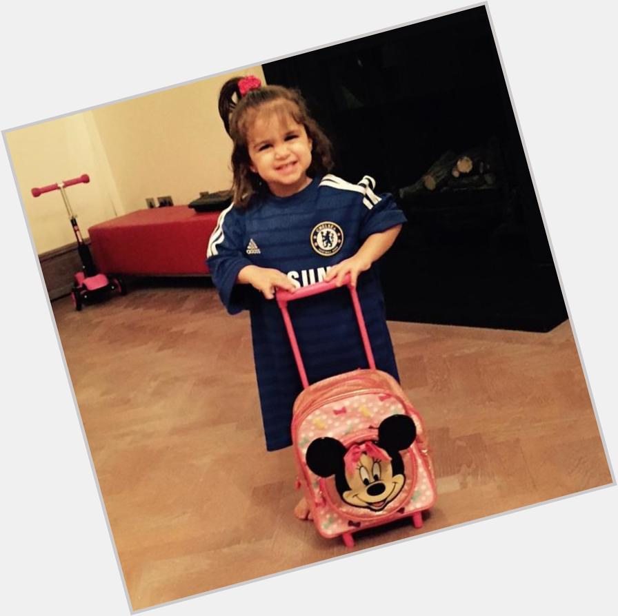 Happy birthday to this little Chelsea supporter, Cesc Fabregas\ daughter, Lia Fabregas! 