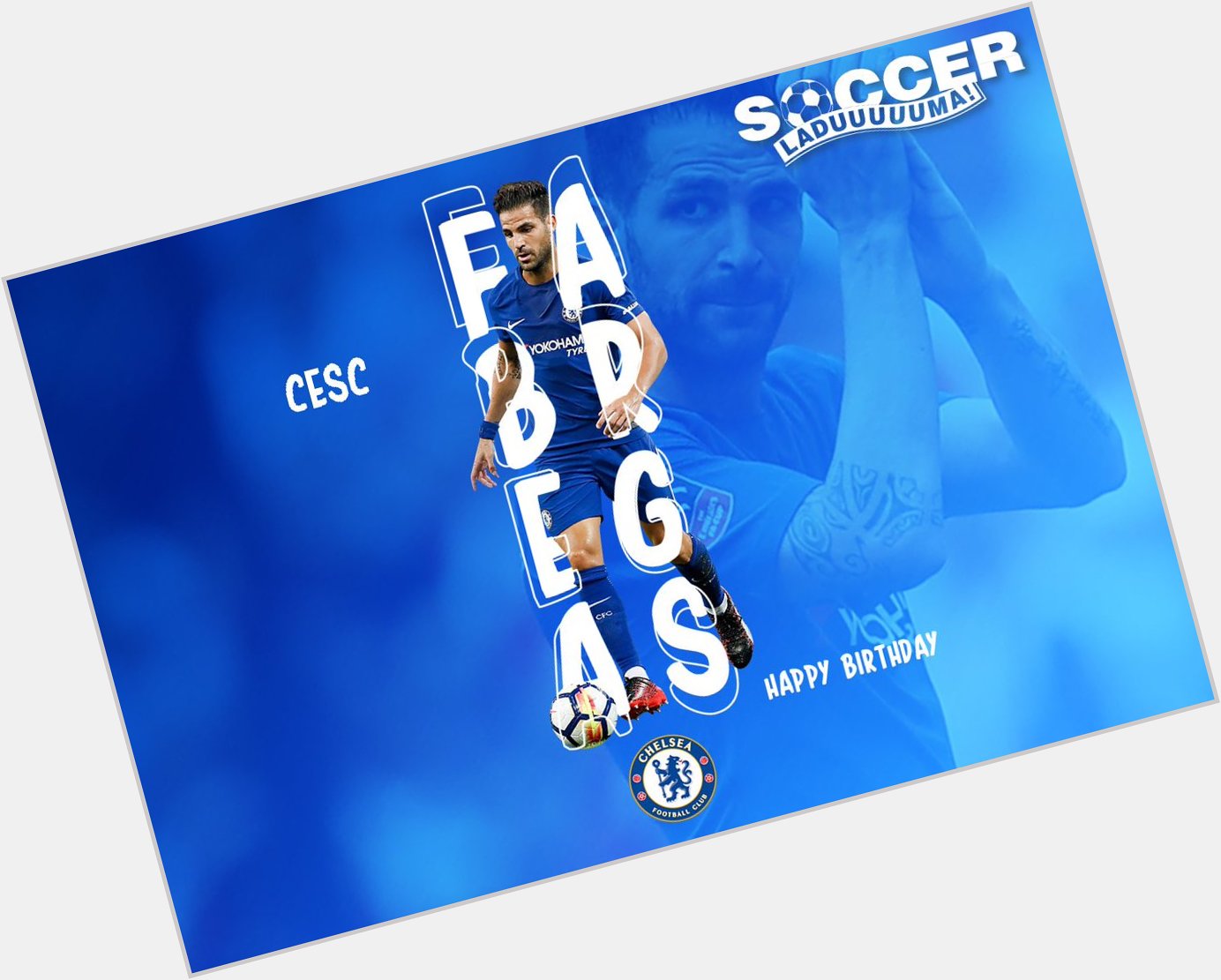 Join us as we wish Chelsea midfielder, Cesc Fàbregas, a Happy 31st Birthday! 