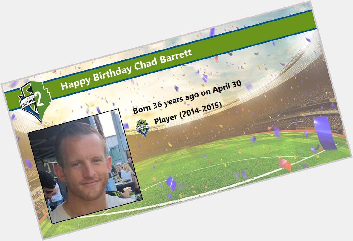 Happy Birthday Chad Barrett (     Details:  