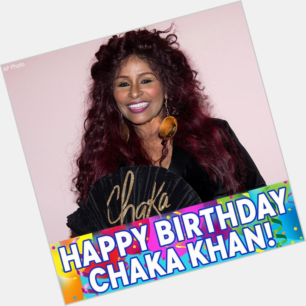 Happy Birthday to legendary \"I Feel For You\" singer Chaka Khan! 