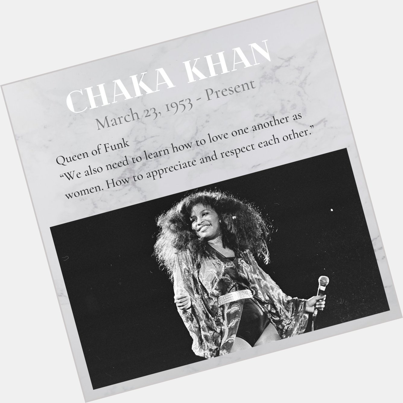 Happy Birthday Chaka Khan!   