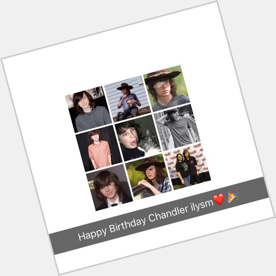 Happy 18th Birthday Chandler Riggs!!!!          