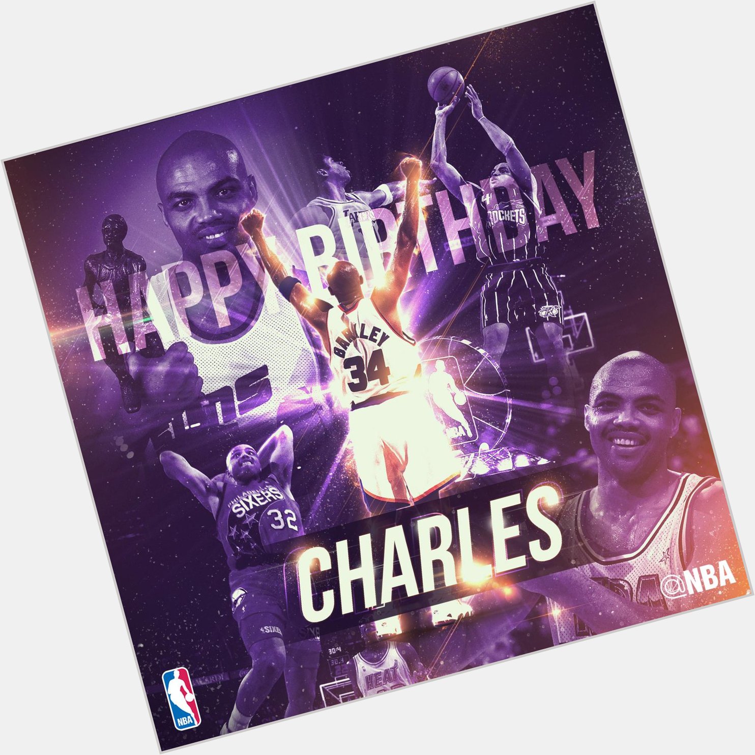 Join us in wishing CHARLES BARKLEY a HAPPY BIRTHDAY! 