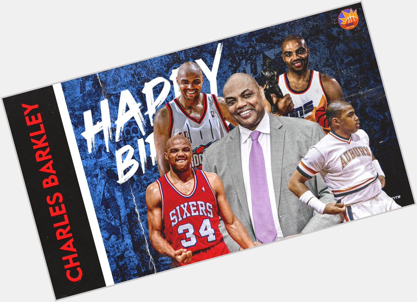 Join us  in greeting Charles Barkley a happy 58th birthday! 