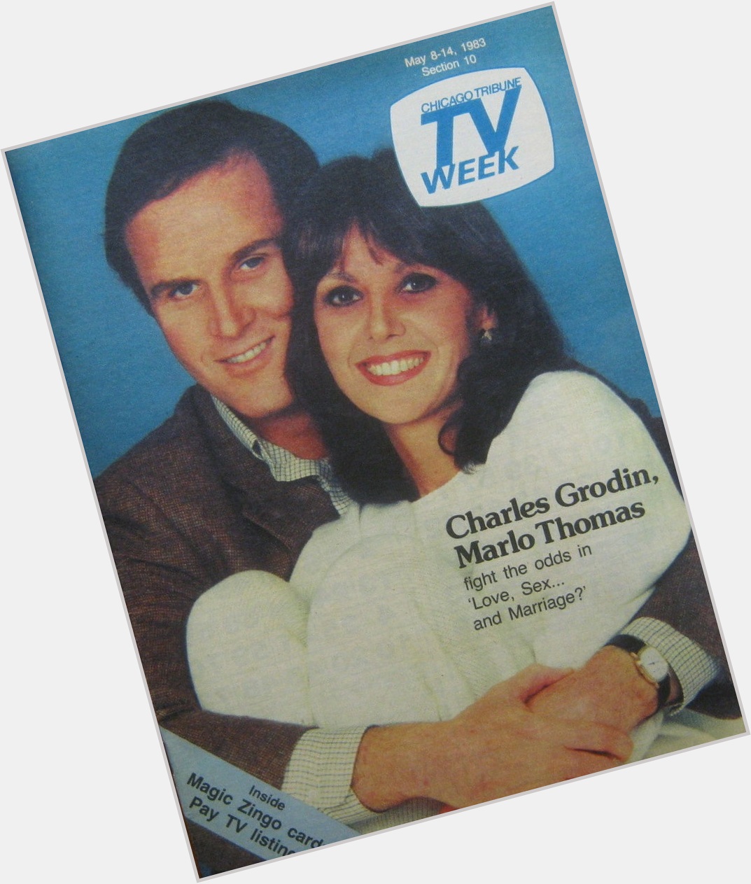Happy Birthday to Charles Grodin,  born OTD in 1935
Chicago Tribune TV Week.  May 8-14, 1983 