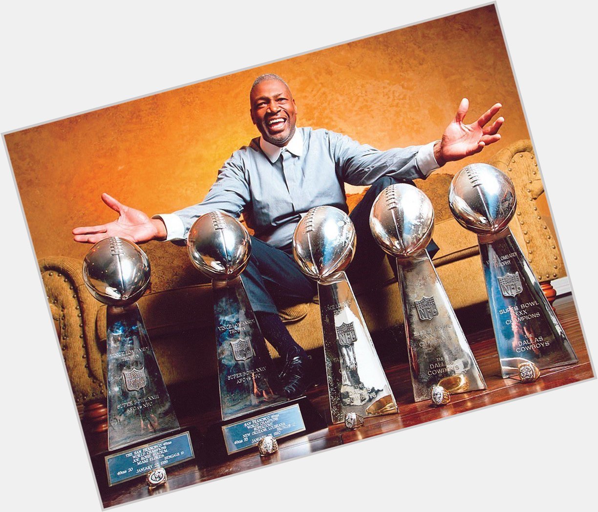 Happy birthday to one of the few players to have FIVE super bowl  s Charles Haley! ( 
