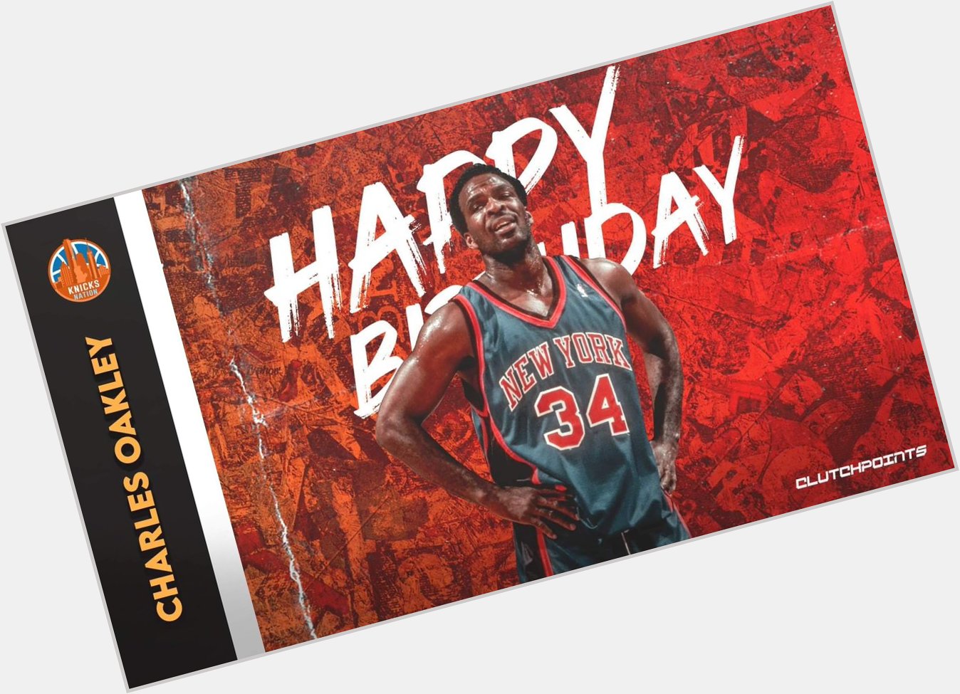 Happy 57th birthday to one of the Knicks legends, Charles Oakley! 