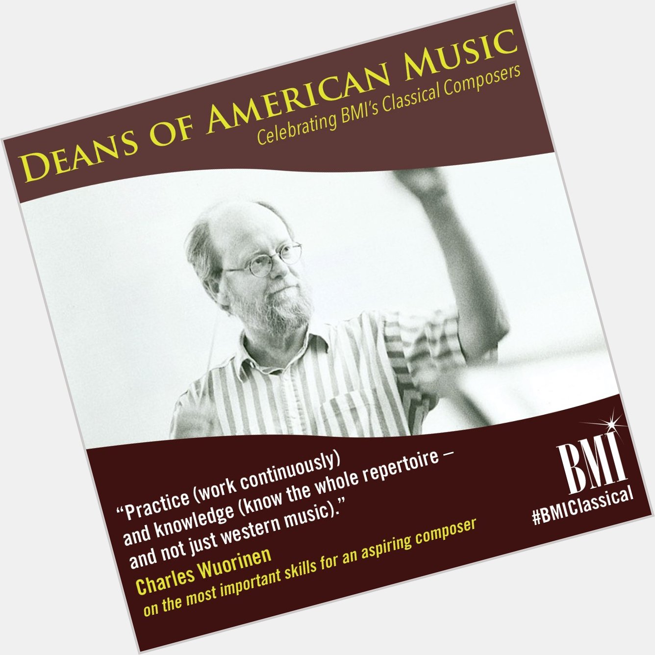 Happy birthday to Charles Wuorinen. 