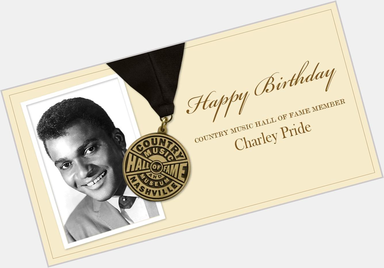 Help us wish Country Music Hall of Fame member Charley Pride a very happy birthday today! 