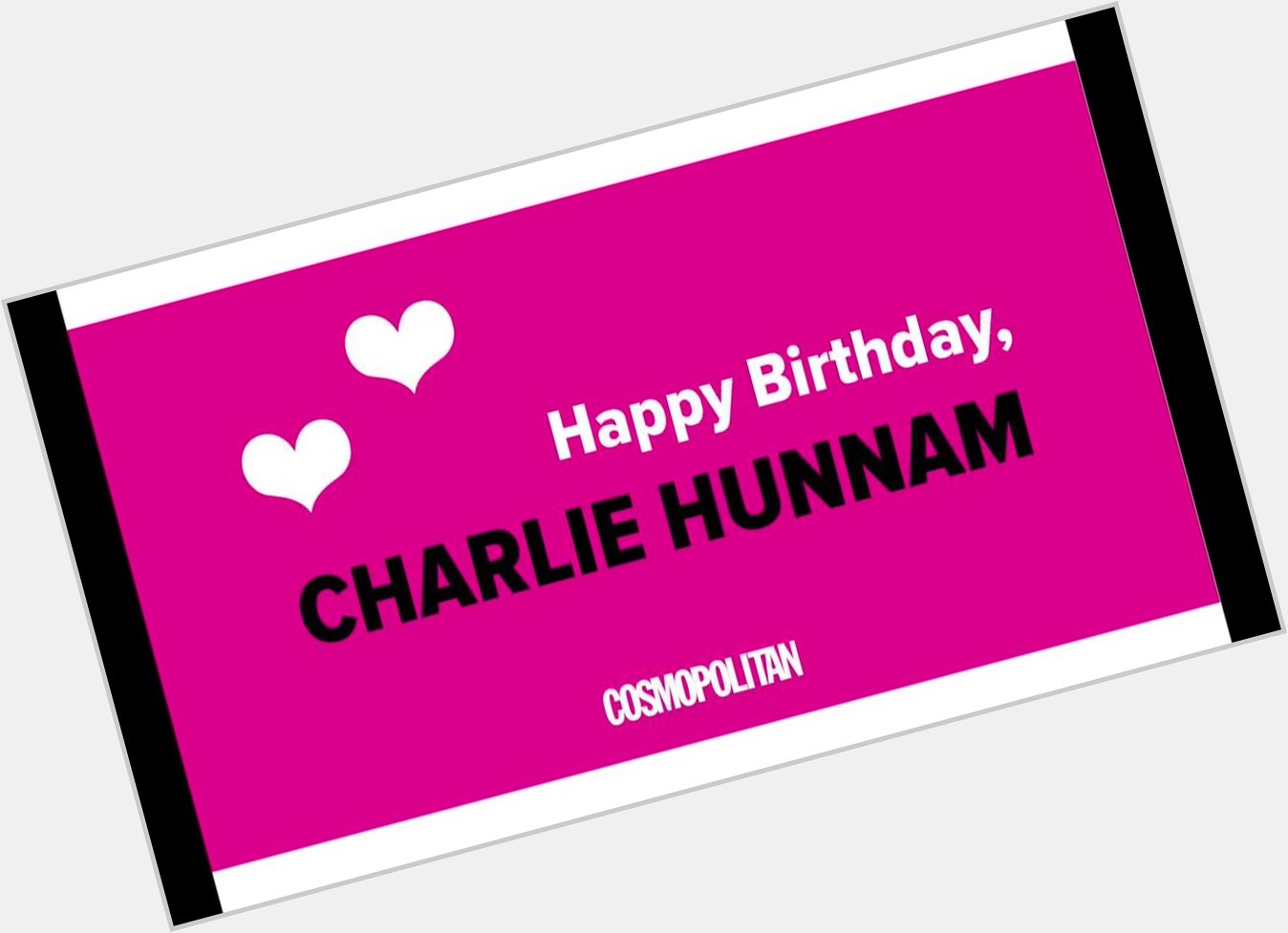 Cosmopolitan: Happy birthday, Charlie Hunnam. You sexy, sexy specimen.  