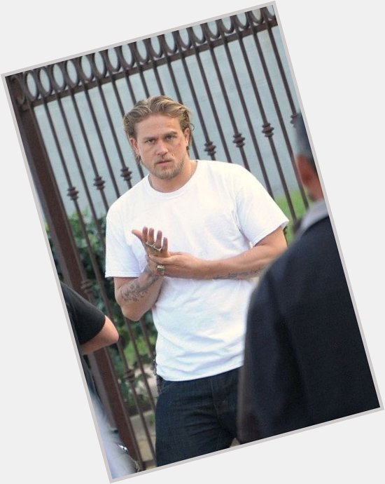 Happy bday to my baby daddy charlie hunnam love u and ur fine ass   