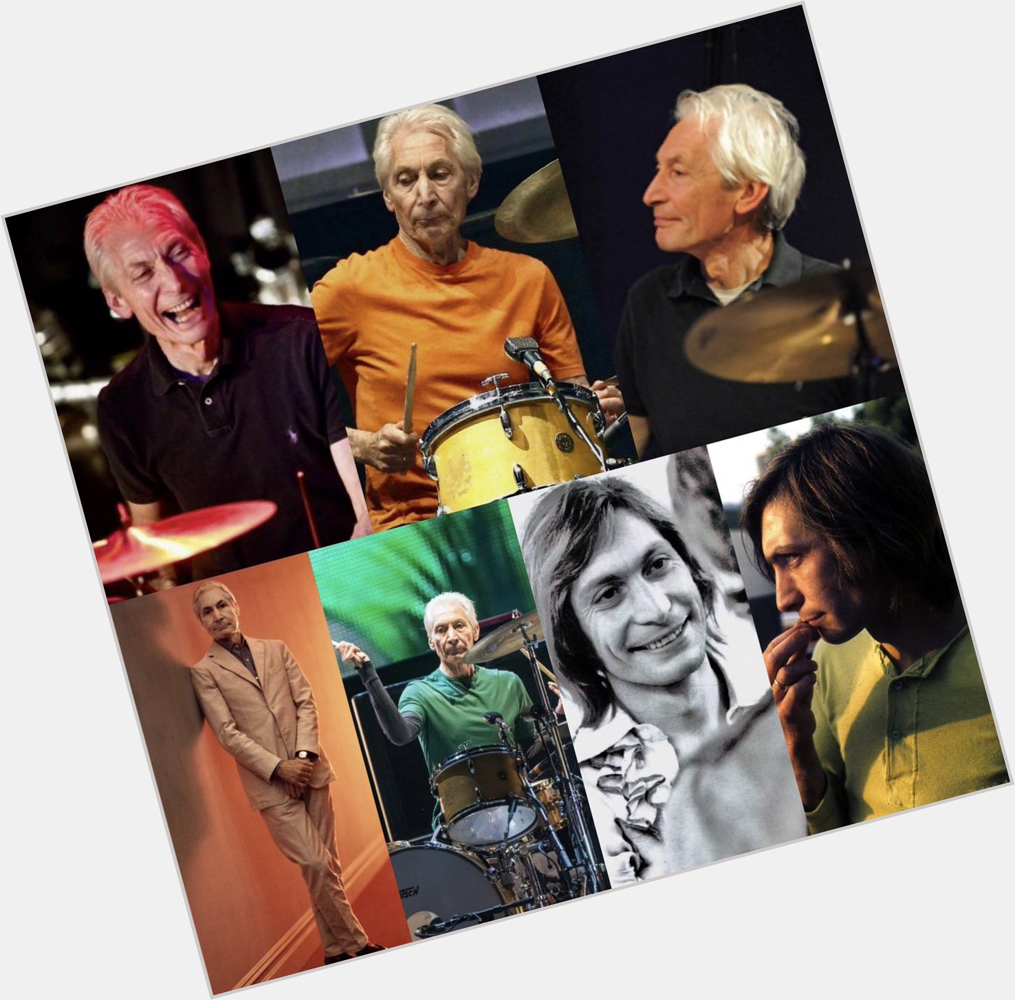 HAPPY BIRTHDAY:)    CHARLIE WATTS 77 years  young : the rhythm section and heartbeat of 