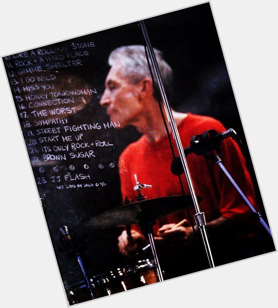 Happy birthday to Charlie Watts of The Rolling Stones   