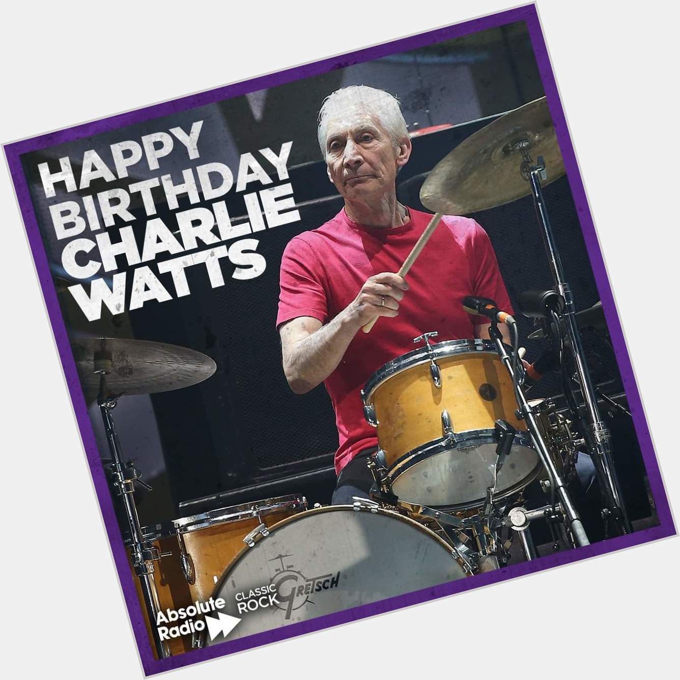 Wishing a happy 80th birthday to legendary The Rolling Stones drummer, Charlie Watts 
