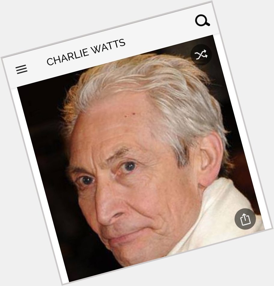 Happy birthday to this great drummer from the Rolling Stones.  Happy birthday to Charlie Watts 