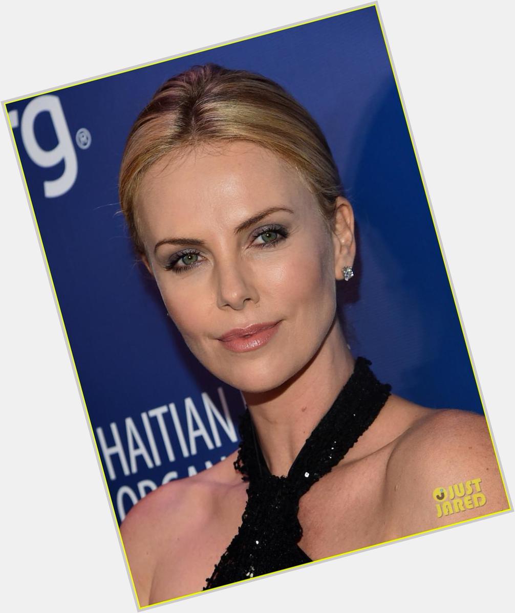 Happy birthday to the most beautiful woman in the world.. A role model.. My idol Charlize Theron  