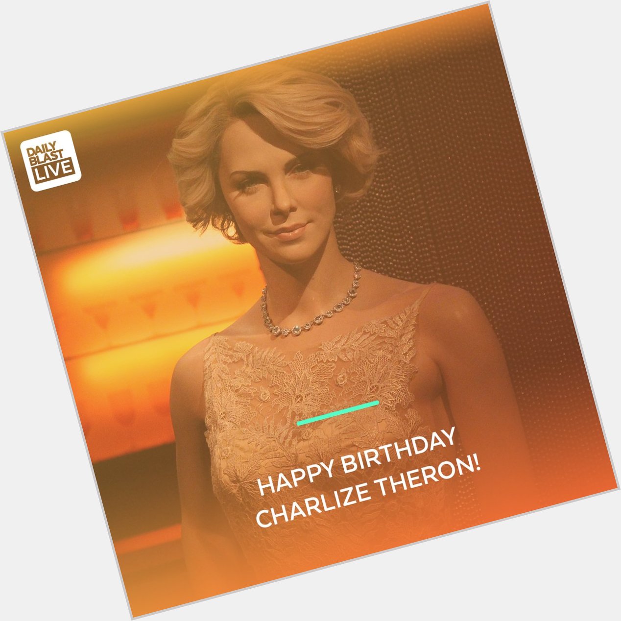 Move over Bond for the Atomic Blonde! 

Happy birthday Charlize Theron! 