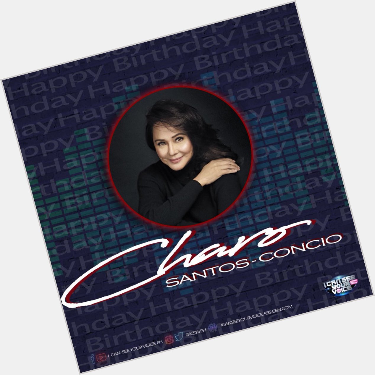 Happy Birthday Ms. Charo Santos-Concio. Labyu po.    