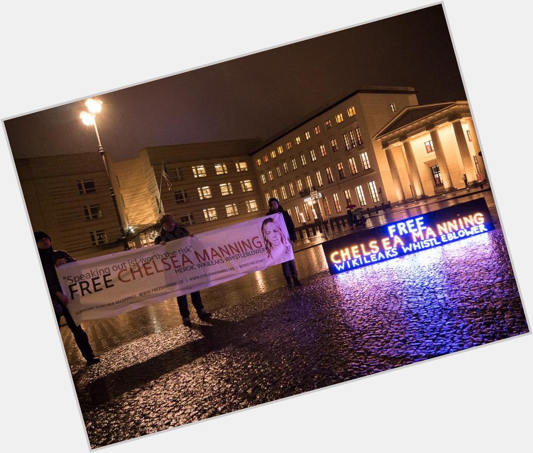 FreeChelseaNet: Happy Birthday Chelsea Manning 2014 Berlin U.S. Embassy   