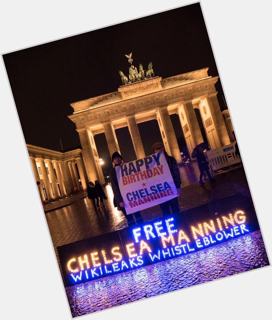 Happy Birthday dear Chelsea Manning Dec17 2014 from Hamburg Germany   