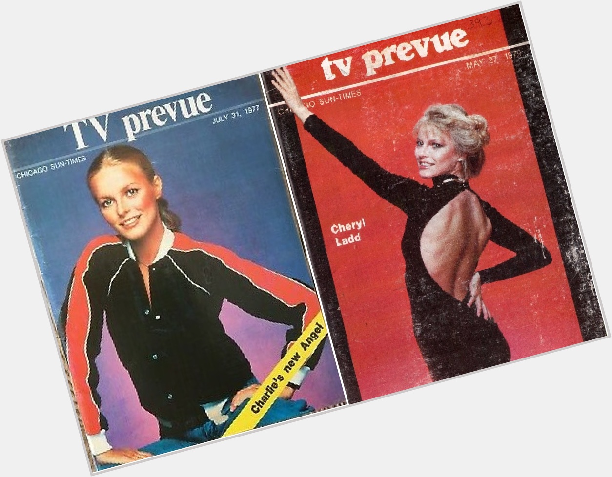 Happy Birthday to Cheryl Ladd, born on this day in 1951
Chicago Sun-Times TV Prevue.  1977 and 1979 