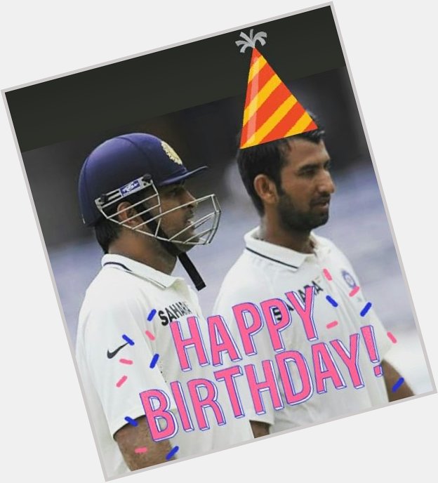  Happy 31st bday to cheteshwar pujara one of the best test batsmen of team india 