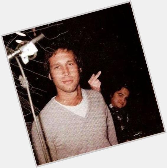 Happy Bday to the great Chevy Chase seen here being photo bombed by John Belushi. 