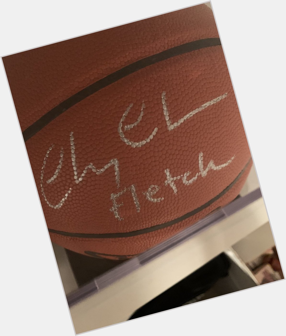 Happy Birthday to Chevy Chase! Here s my Chevy signed Fletch inscribed basketball!  