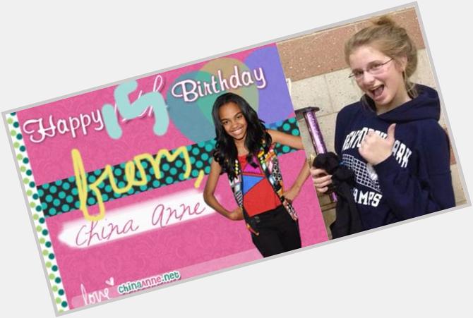 A casual postcard from China Anne McClain to Jackie on her bday HAPPY BURTHDAY 