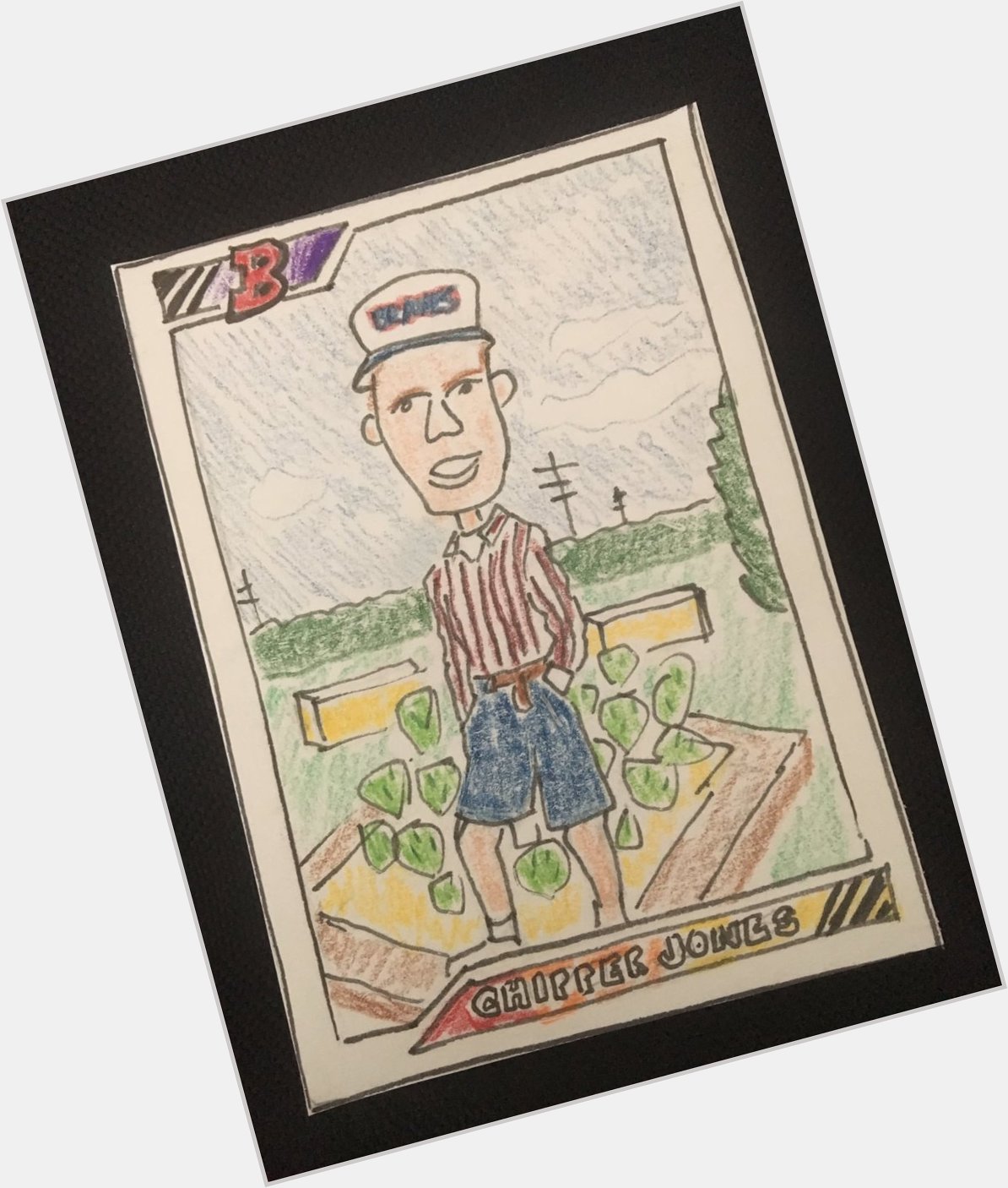Happy Birthday to super villain Chipper Jones. Nothing says top prospect like jean shorts and cacti! 