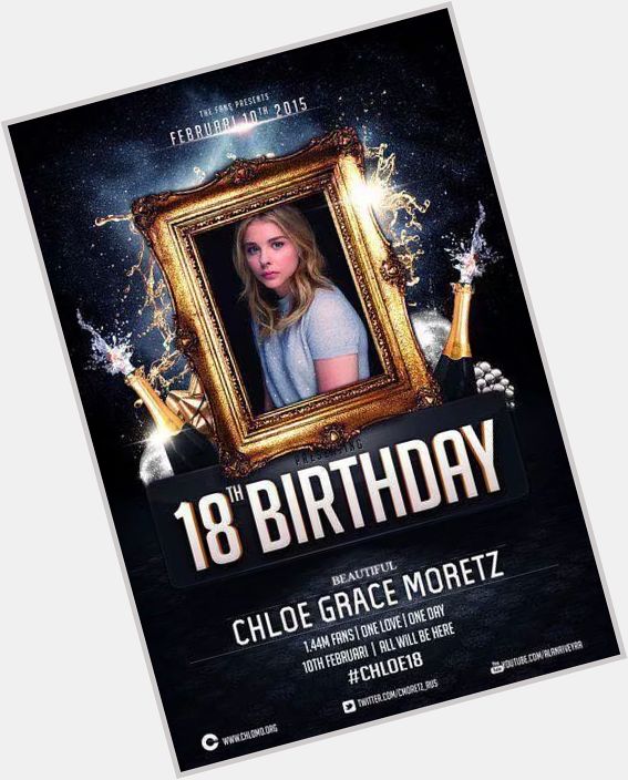 Happy 18th birthday Chloe grace Moretz I hope you have a very good birthday enjoy it you\re  fan terry 