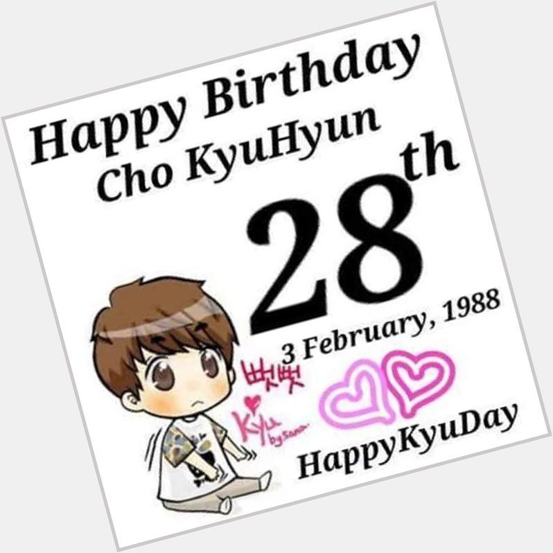 Happy Birthday Cho KyuHyun  