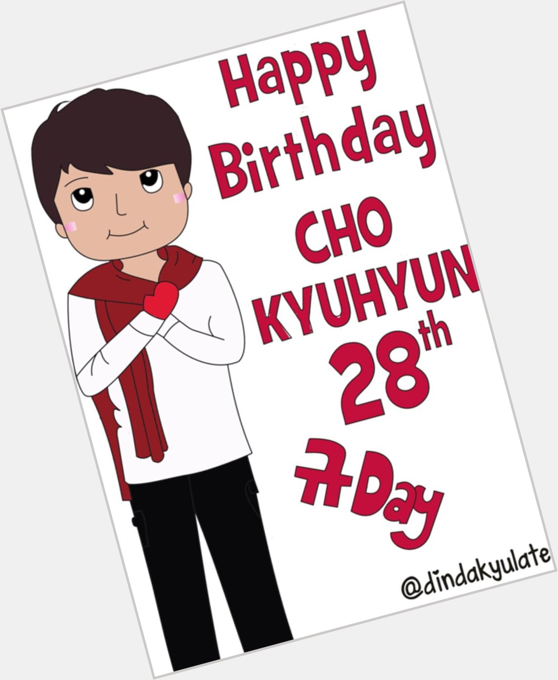 I made this for you. But it\s so absrd -_- :D 
Happy Birthday Cho Kyuhyun :*  