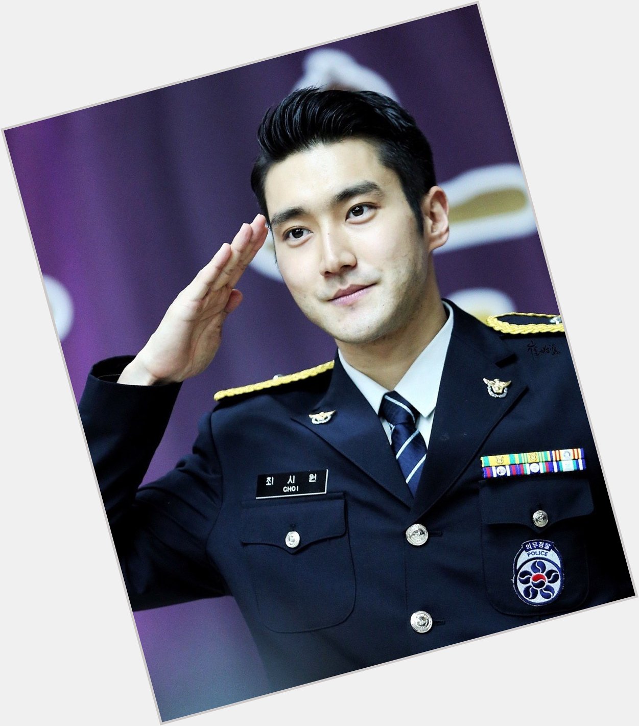 Happy Birthday to the most handsome police officer in Korea, Choi Siwon !!!! 