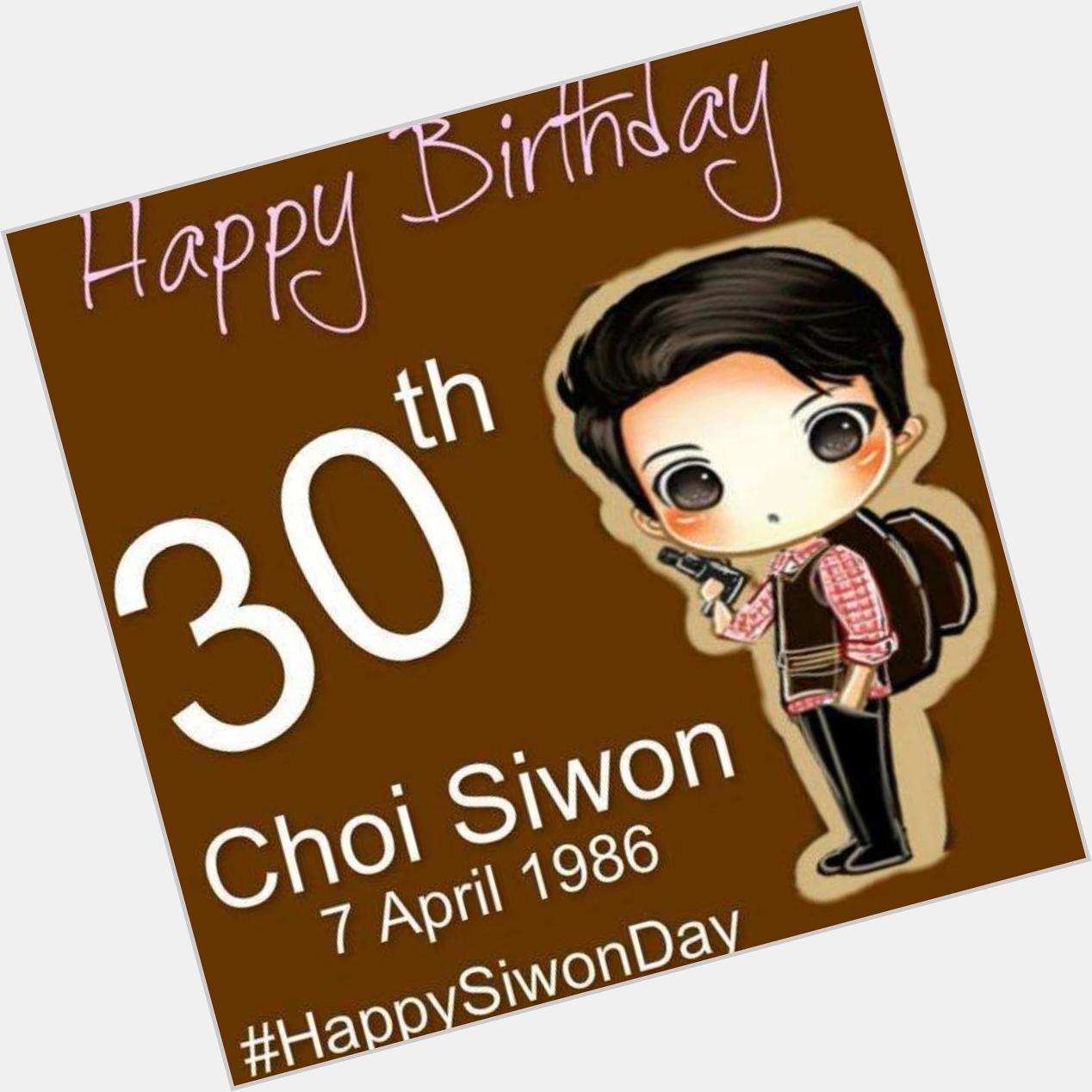 Happy birthday choi siwon 