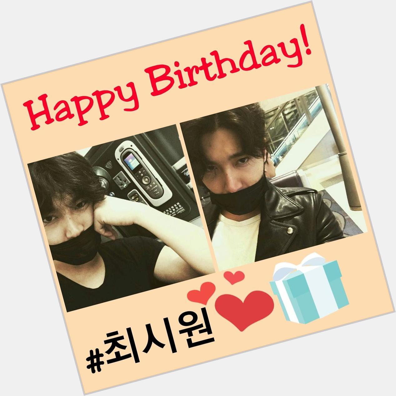  Happy birthday oppa Choi Siwon! I love you~ more birthdays to come. Godbless. Kkkk.        