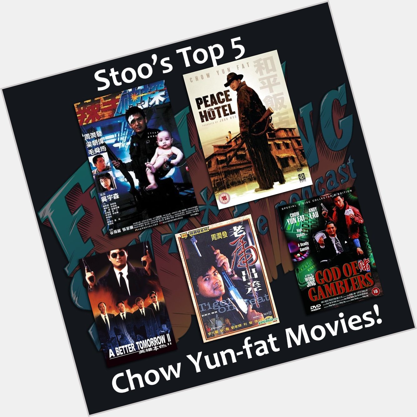 Happy Birthday to the Hard Boiled God of Gamblers CHOW YUN FAT! Here\s my Top 5 CYF movies. 