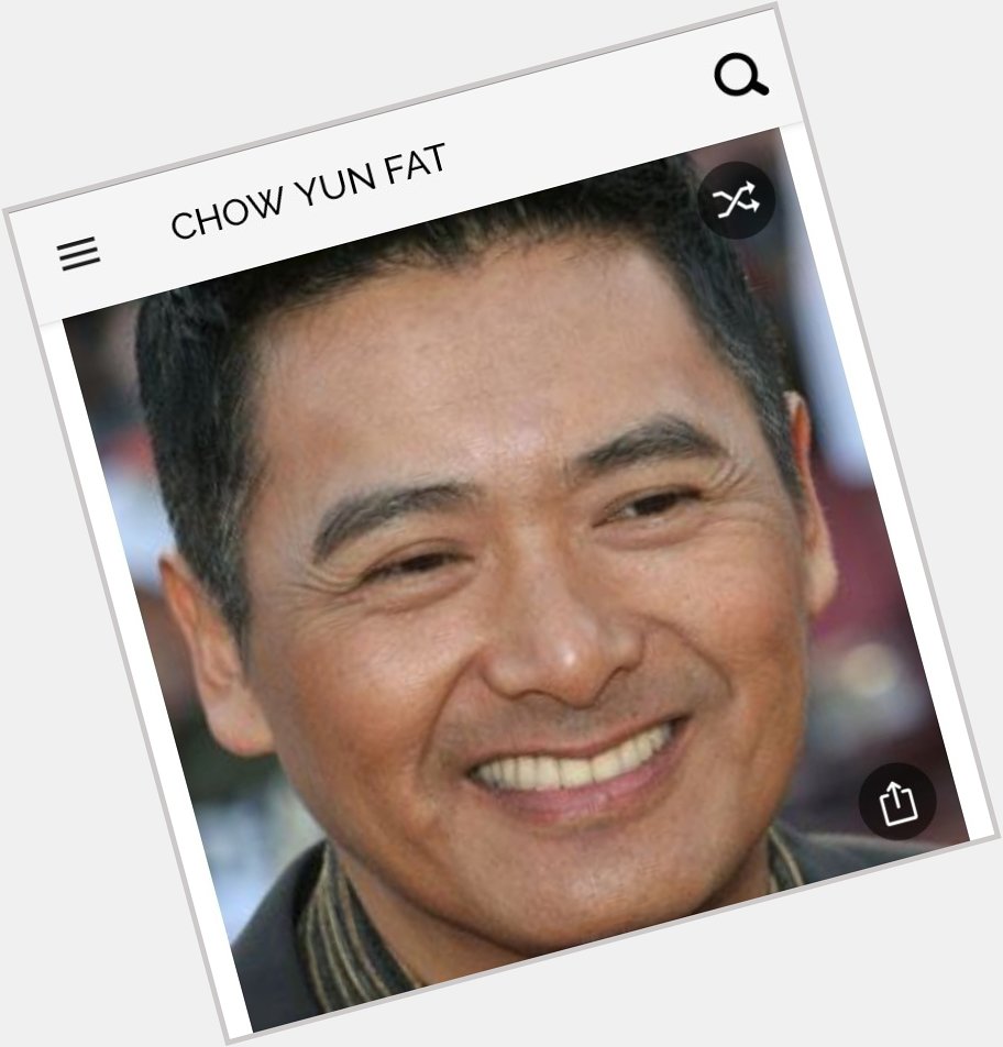 Happy birthday to this great actor.  Happy birthday to Chow Yun Fat 