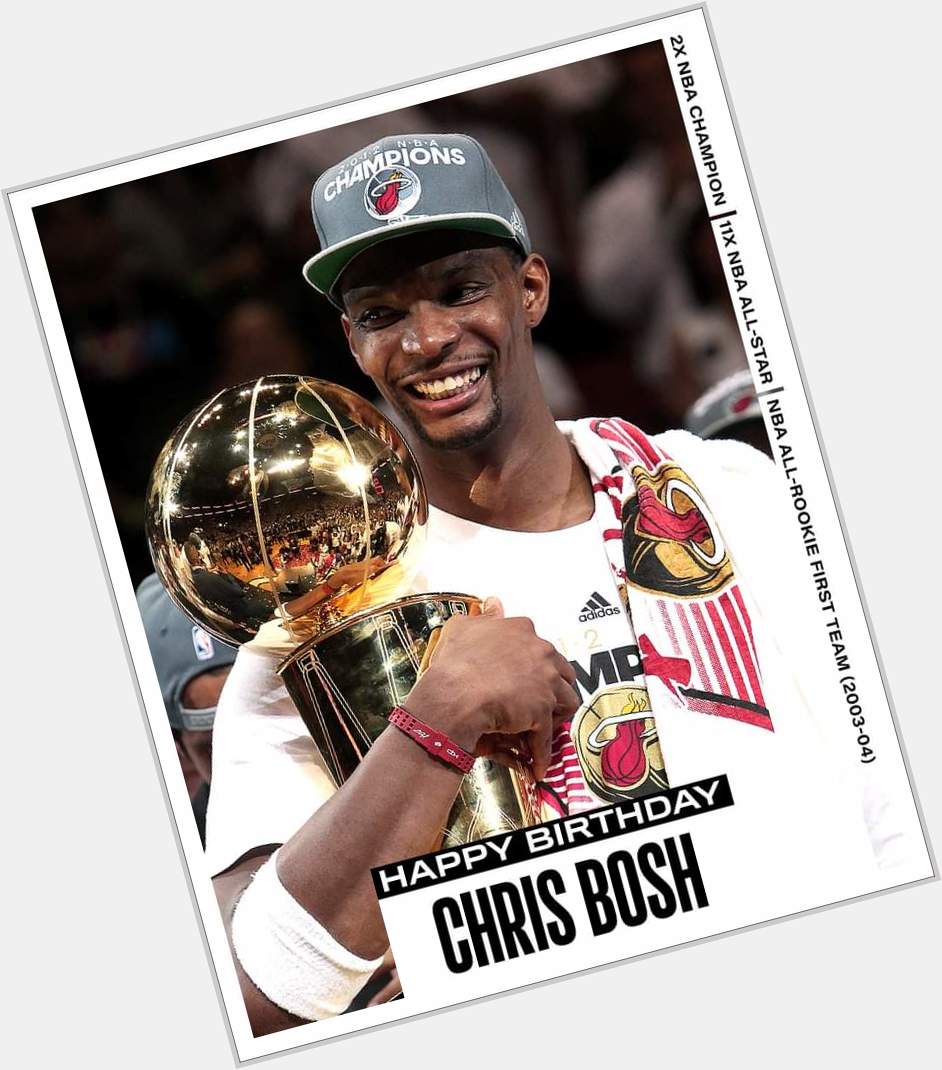 Join us in wishing a Happy 38th Birthday to 11x and 2x NBA champion, Chris Bosh!  