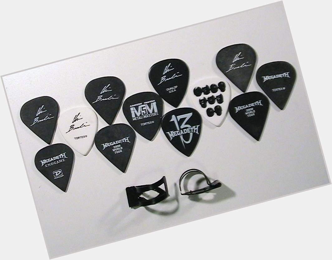 My guitar pick collection. Happy Birthday and best wishes for your new band 