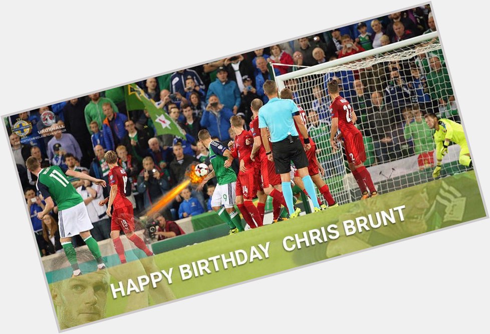  Happy birthday to Chris Brunt! We all know what happened next in this photo...    