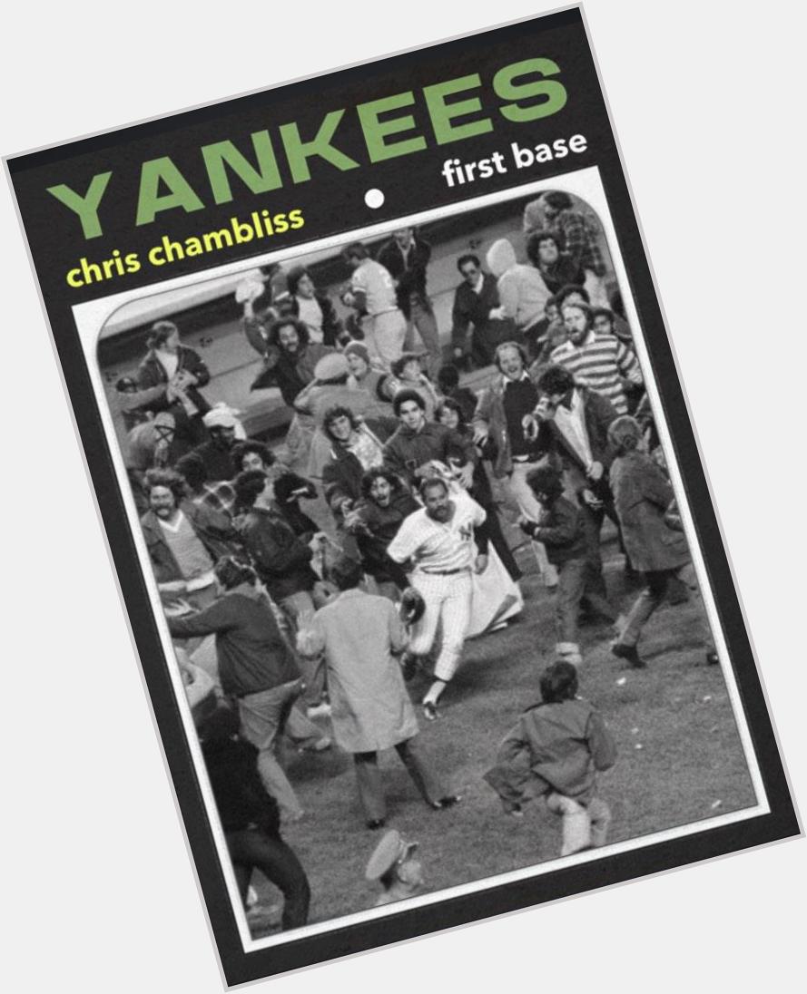 Happy 66th birthday to the guy who didn\t touch home in the 1976 ALCS, Chris Chambliss 