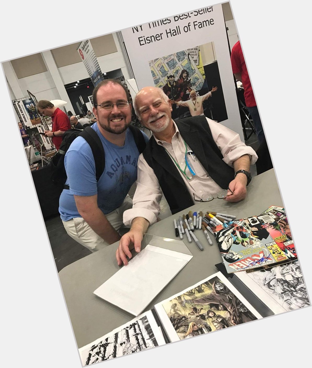 Happy birthday Chris Claremont! Thank you for so much! It was a real pleasure to meet you. 