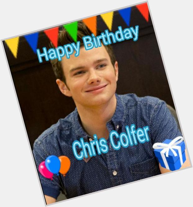 Happy Birthday Chris Colfer       