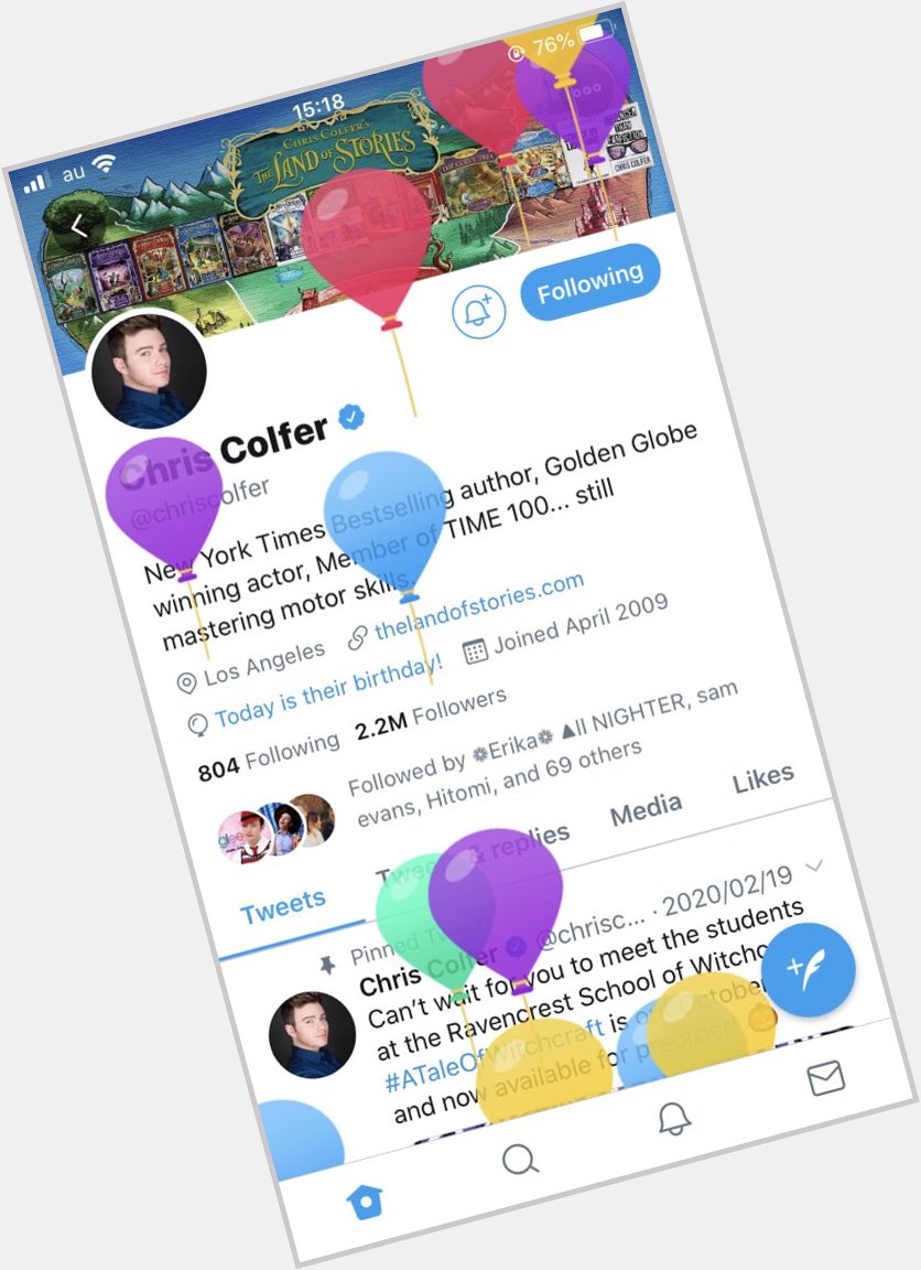 Chris Colfer Happy Birthday!!!! 