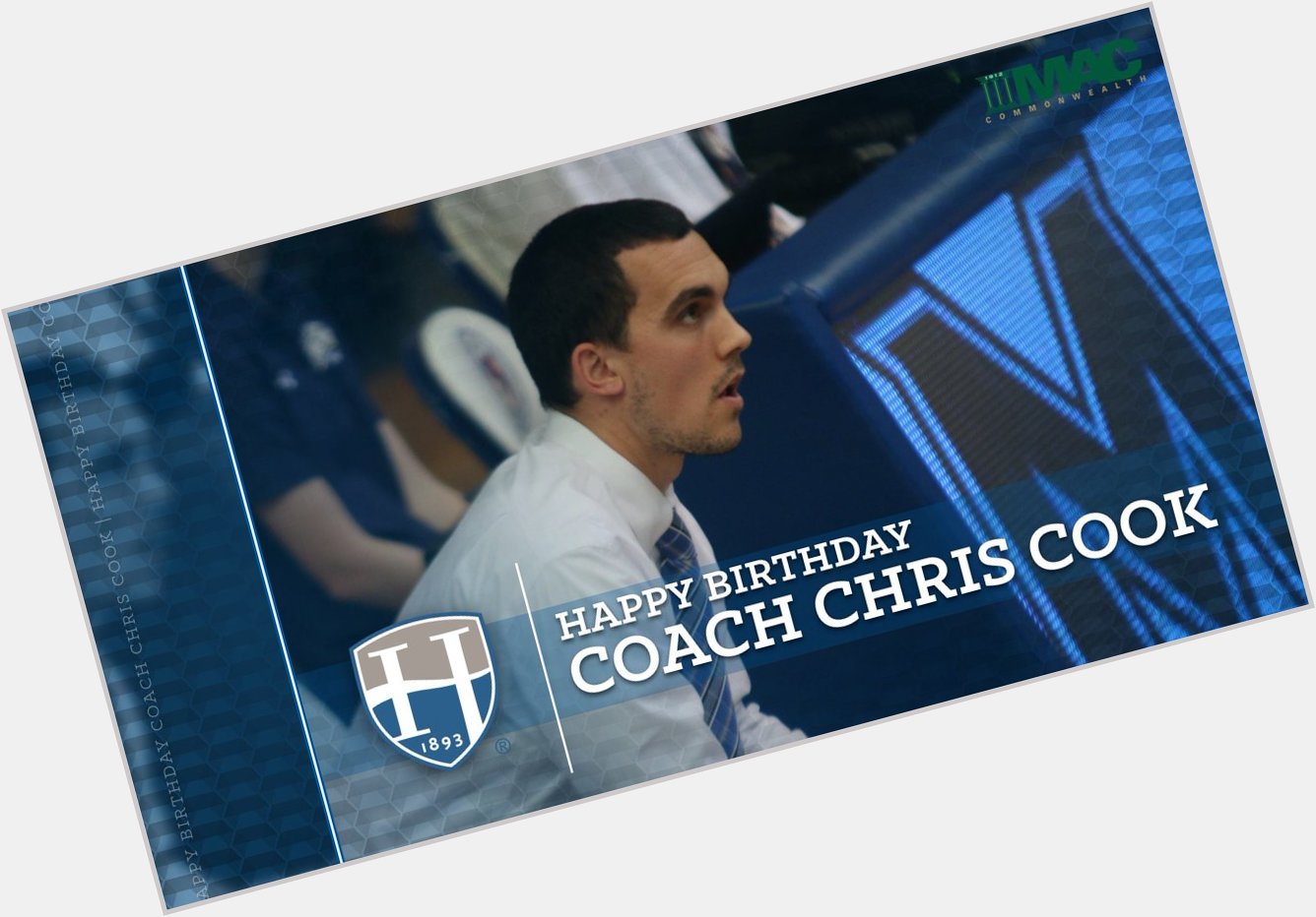 Help us wish a Happy Birthday to Assistant Coach and former MACC Player of the Year, Chris Cook ( ) 