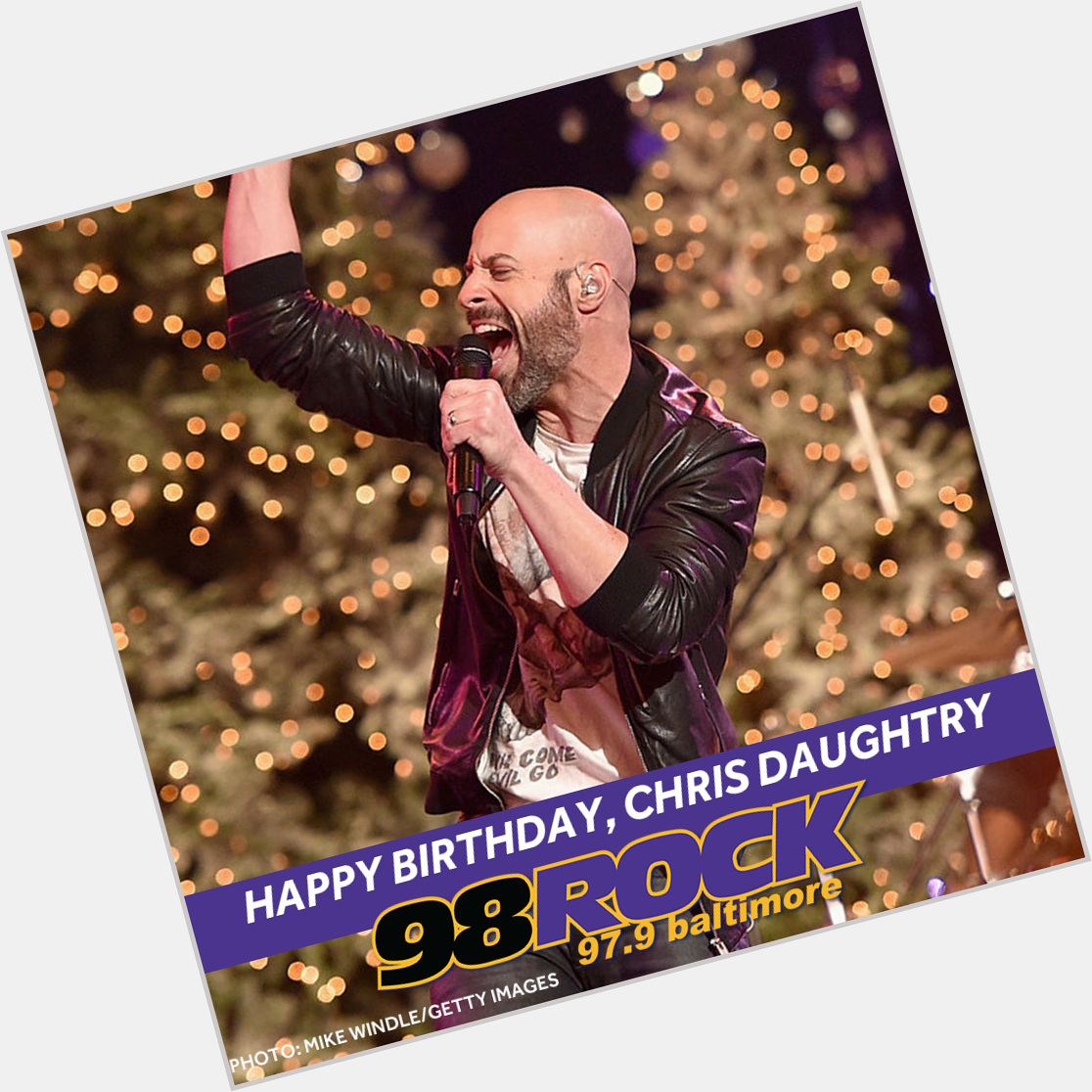 Happy Birthday to Chris Daughtry! Another reason to celebrate the day after Christmas 