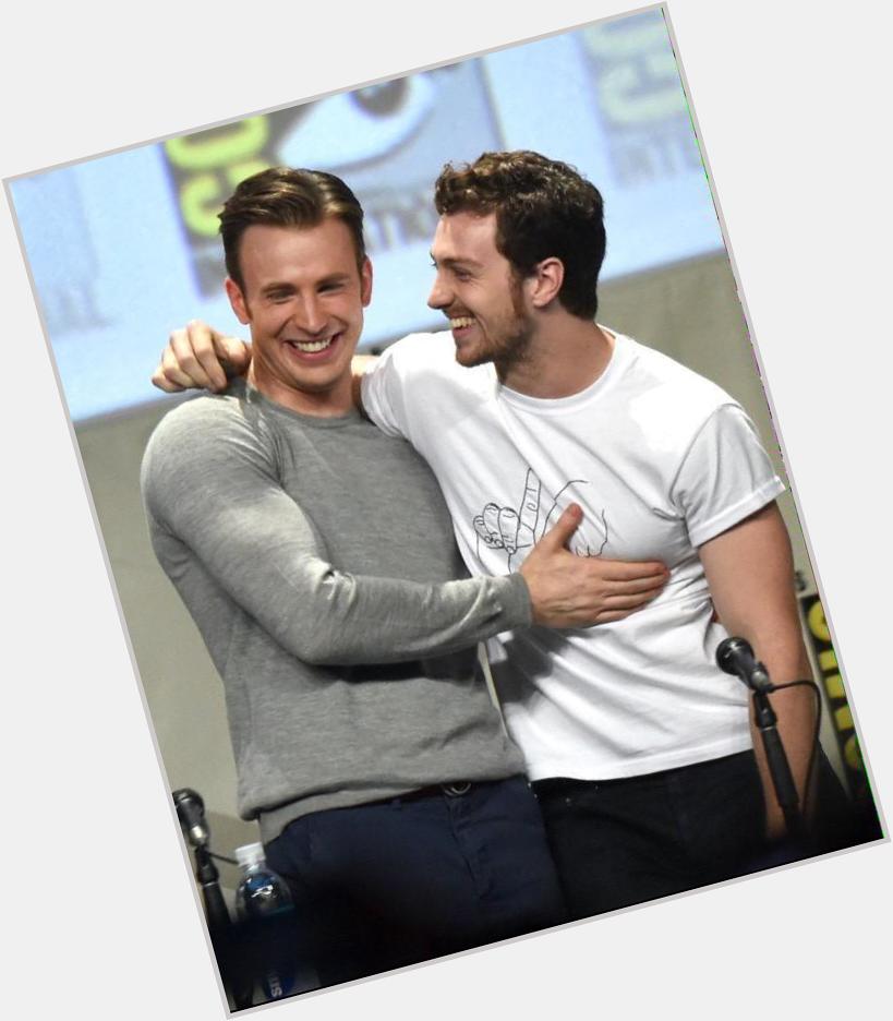 Happy birthday to aaron taylor johnson and chris evans aka my actual faves   